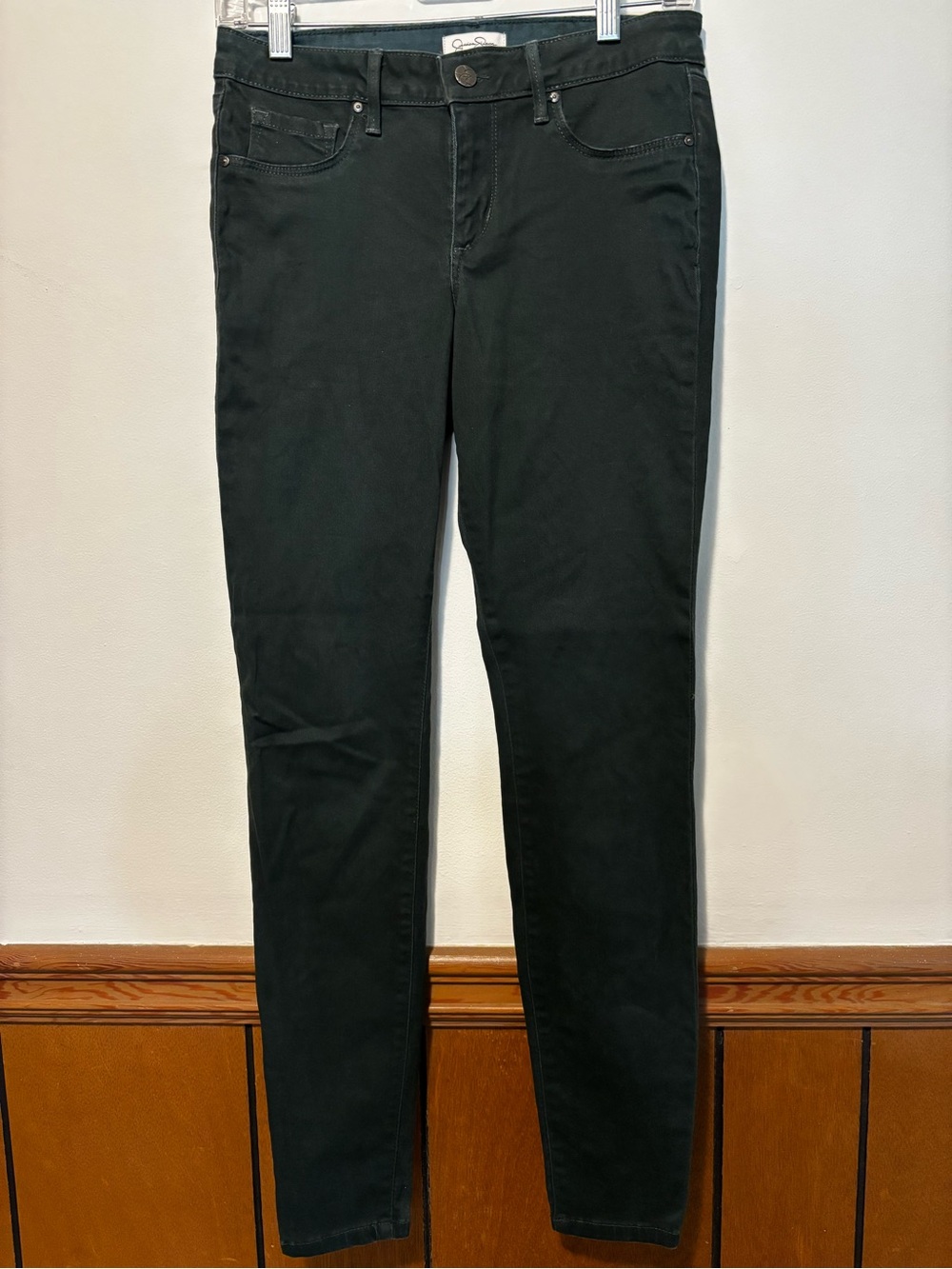 Jessica Simpson Super Skinny Jeans Dark Green Stretch Size 6/28